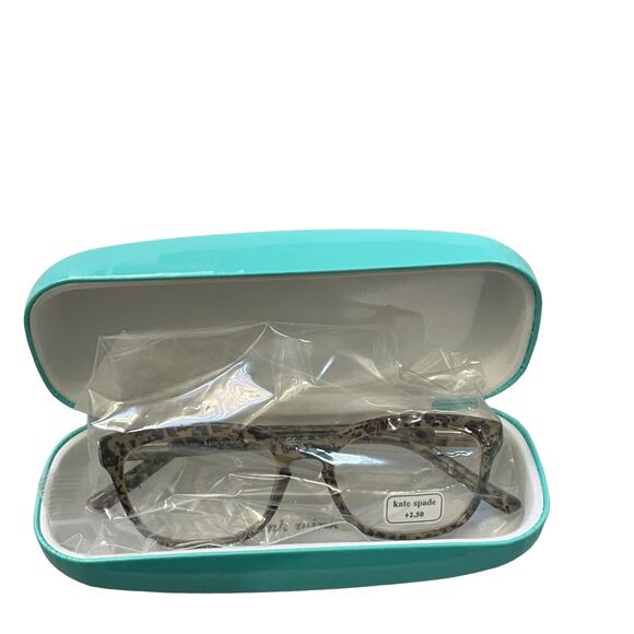 Kate Spade Tabby 50MM Square Reading Glasses 2.5 New1